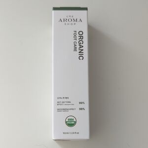 NIB The Aroma Shop Organic Foot Care Anti Bacterial Deodorizing 3.38 Fl Oz